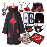 Disfraz De Naruto Akatsuki Itachi Capa Cosplay Kit De 21