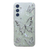 Funda Diseño Perla Mariposa Para Samsung Galaxy A14