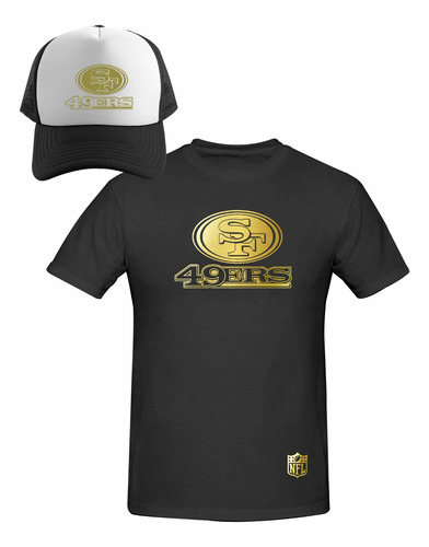 Kit Playera + Gorra Sublimada Mod San Francisco 49ers Gold