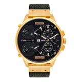Relógio Orient Masculino Xl Cronógrafo Dourado