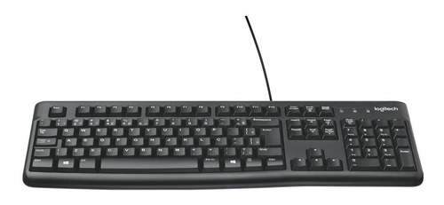 Teclado Com Fio Logitech K120 Preto