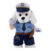 Disfraz Mascotas Perro Gatos Policía Cosplay Halloween