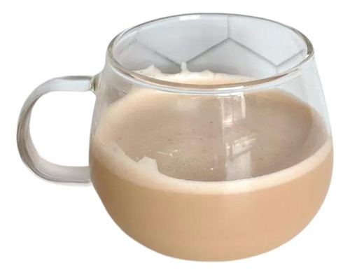 Taza De Cafe Baja Boca Ancha Trasnprente 320ml