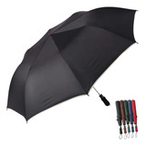 Paraguas Sombrilla Automatico Proteccion Uv 8 Varillas 120cm Color Negro Diseño De La Tela Liso