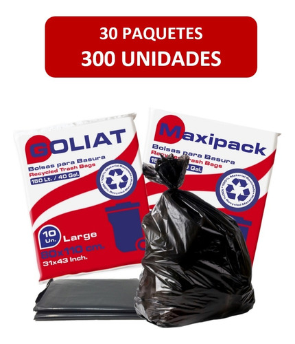 Bolsa Basura Plana 80x110 Pack 300