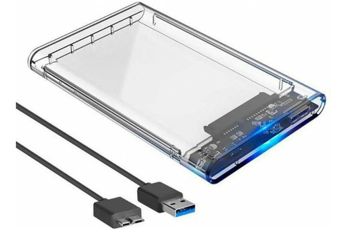 Gaveta De Hd 2,5 Sata Usb 3.0 Exbom Ecase-300 Transparente