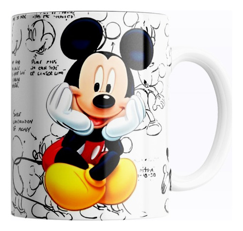 Taza De Cerámica Disney Mickey Mouse - 325ml - Diseño 48