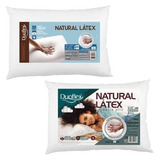 Kit 2 Travesseiros Extra Alto Látex E Natural Látex 
