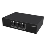 Caja De Interruptor Selector De Vídeo Av 3 En 1, Conmutador