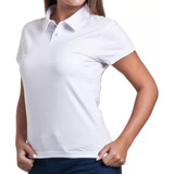 Polo Feminina Camisa Lisa Babylook Piquet Adulto Uniforme