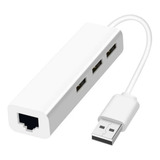 Cabo Hub Usb 3.0 C/ 3 Portas + Adaptador Rj45 Ethernet Lan