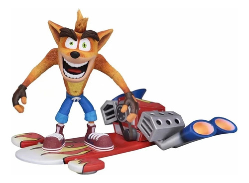 Crash Badicoot Version De Vuelo Figura De Accion 18 Cm Neca