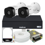 Kit 2 Cameras Seguranca Intelbras Vhl 1220 Full Hd Dvr 1004c