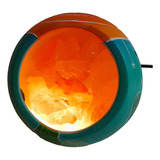 Lámpara De Sal Del Himalaya - Cuenco De Cerámica - Naranja