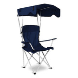 Silla Plegable Camping/playa Portavasos Portátil Exteriores Color Azul