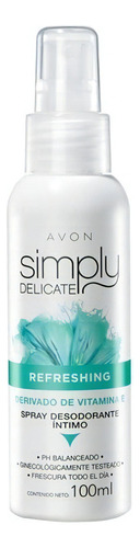 Spray Desodoran Intimo Vitamina-e Simply Delicate Avon 100ml