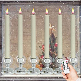 Velas Conicas De Navidad Sin Con Control Remoto Y Temporizad