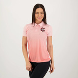 Polo Corinthians Majestic Feminina Rosa