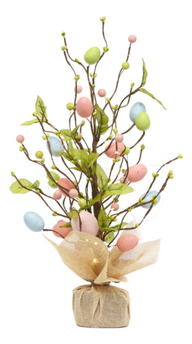 Decoración De Huevos De Pascua Con Luces Led De 45 Cm, Decor