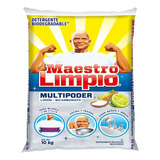 Maestro Limpio Detergente En Polvo Multiusos 10 Kg. M&m