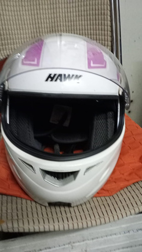 Casco Integral Para Mujer Rs1 Color Rosa/blanco.