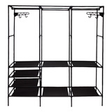 Closet Rack Organizador Metalico 3 Repisas Zapatero Armario