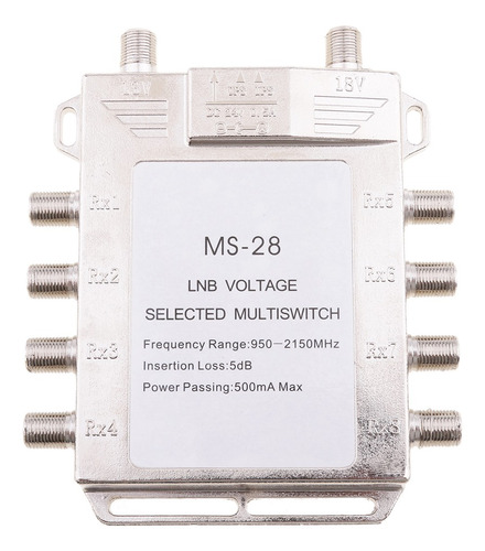 Interruptor Multi Fta De Satélite De Tono 2x8 Diseqc 0 /