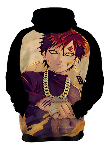 Blusa Moletom Mangá, Anime, Naruto, Gaara Do Deserto Hd 10