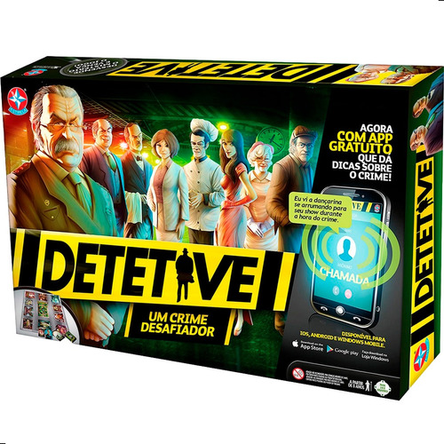 Jogo Tabuleiro Detetive Com 2 App Estrela - 1201602900039