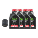 Kit Service Filtro Aceite Original Honda + Aceite Motul 5100 Honda Nc 700 Cbr 600 900 1000 Africa Twin 750 Moto Sur