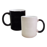 Taza Magica Sublimación  Negro Brillante 11 Oz. 12 Pzas