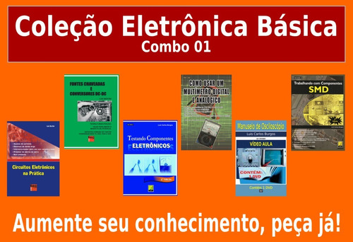 Livros E Dvd Aula, Físico, Coleção Eletrônica Básica. Combo1