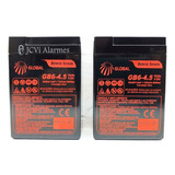 Kit 2 Bateria Gb6-4.5 6v 4.0ah Luz De Emergência, Global