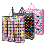 Pack 3 Bolsa Matutera Bolso Almacenaje Diseño 60x70x30cm