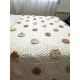 Manta Sillón Pie De Cama 2 Plazas P/viaje A Crochet Felisi