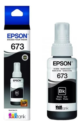 Tinta Epson Original T673 Negro L805 L810 L1800