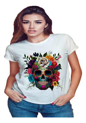 Camiseta Blusa Unisexx Caveira Mexicana