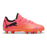 Botines Puma Future 7 Match Tt + Mid Jr Niños Fútbol Naranja