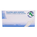 Guantes De Látex ,no Estéril Talla Grande Blanco Dl 100 Pzs