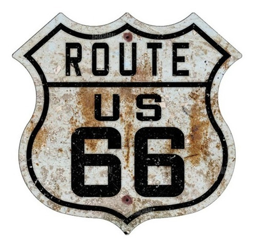 Chapas Rústicas Vintage Ruta 66 Varios Diseños