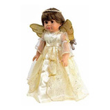 American Fashion World Golden Christmas Angel Made To Fit 18