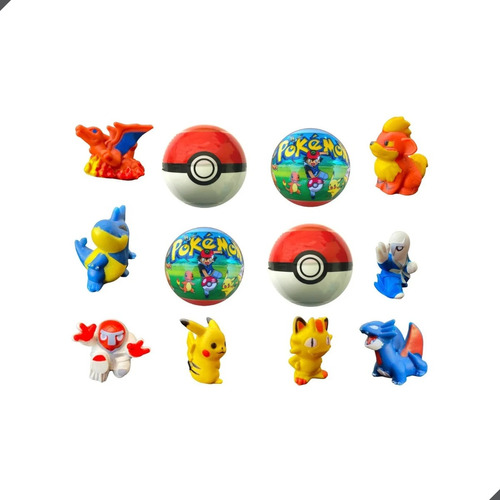 Kit 25 Pokémon Dedoches Com Pokebola Brinquedo Surpresa