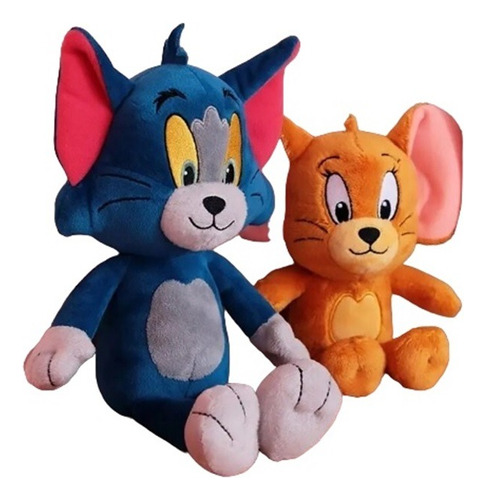 Peluche De Tom 32cm Y Jerry 23cm Excelente Calidad