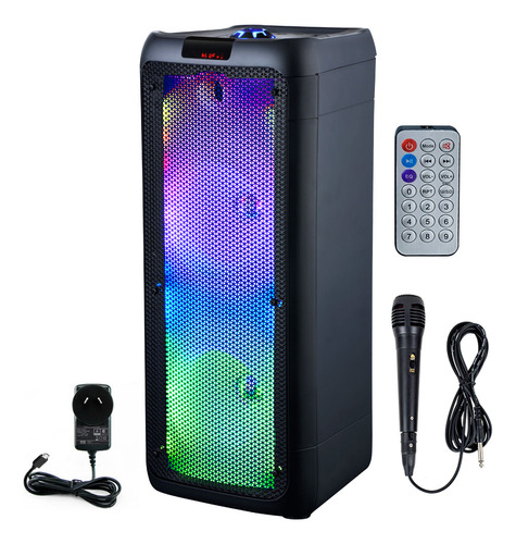 Parlante Portátil Bluetooth Gadnic Luces Led 4000w Karaoke