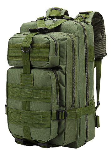 Mochila De Táctica Militar 30l Overfit Trekking Edition Color Verde