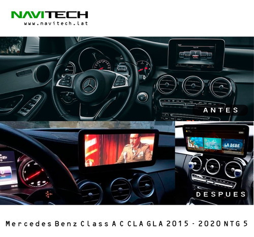 Mercedes Benz Class A 2015 - 2020 Pantalla Navitech Carplay Foto 2