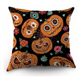 Moslion - Funda De Almohada De Calabaza, Calavera De Hallowe