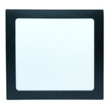 Painel Plafon Preto 40w Sobrepor Quadrado Branco Neutro40x40