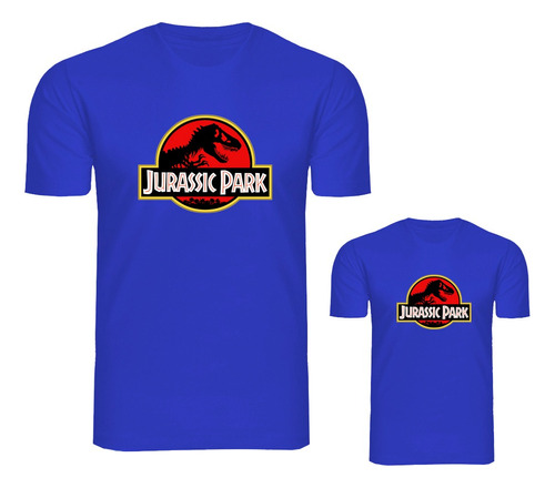 Kit Conjunto Camiseta Tal Pai Tal Filho Jurassick Park 