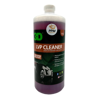 Limpiador De Cuero Piel Vinil Plástico 3d Lvp Cleaner 32 Oz | Envío gratis
